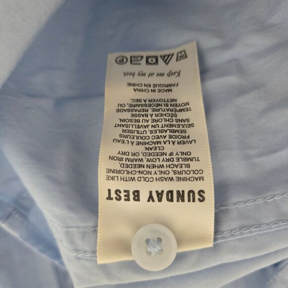 Aritizia Sunday Best Future Shirt in Blue - Size Medium - Picture 7 of 8